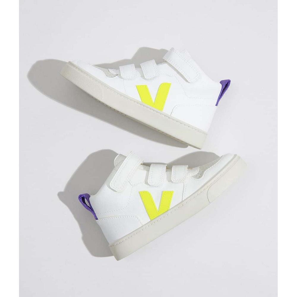 Veja V-10 MID CWL Cipő Gyerek White/Purple | HU 797CTV